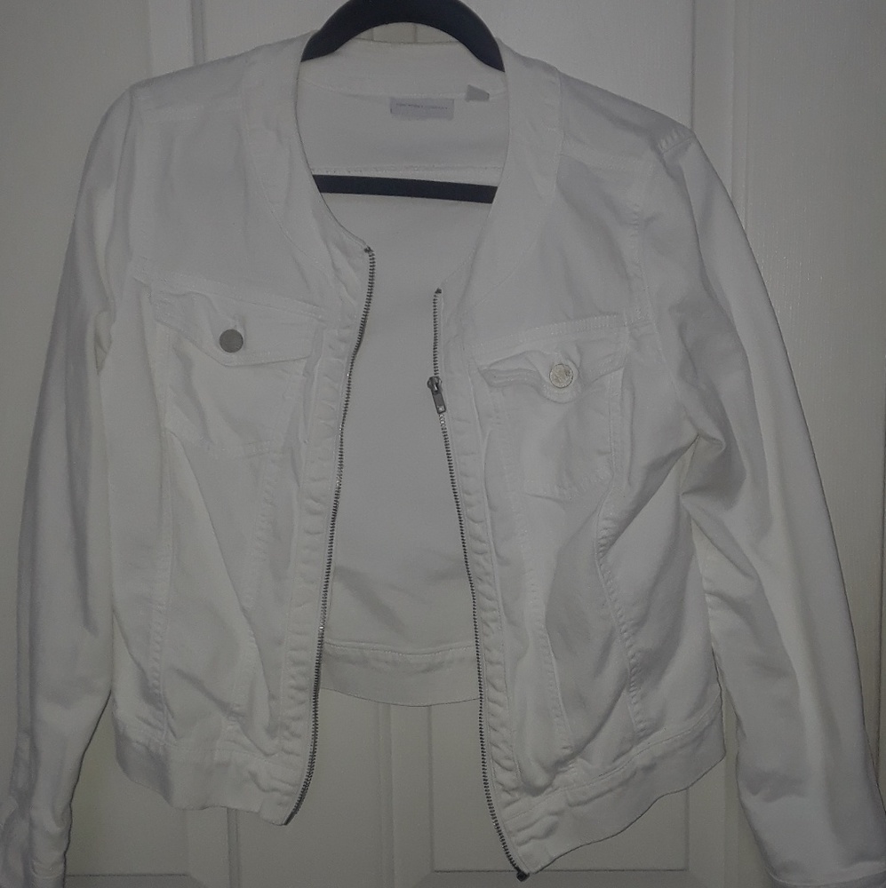 White denim jacket